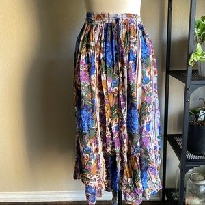 Floral maxi skirt